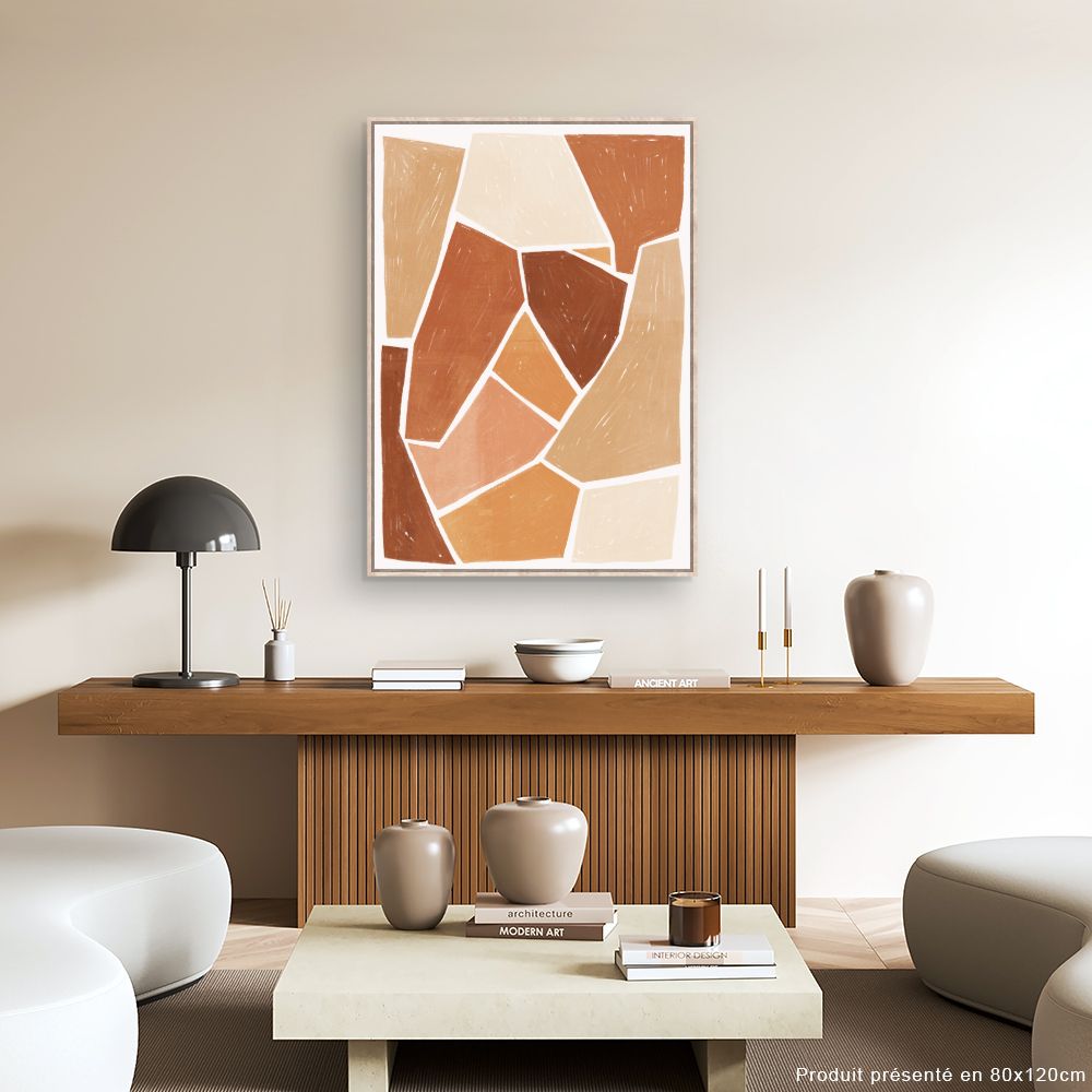 Tableau Motifs abstraits chaleureux