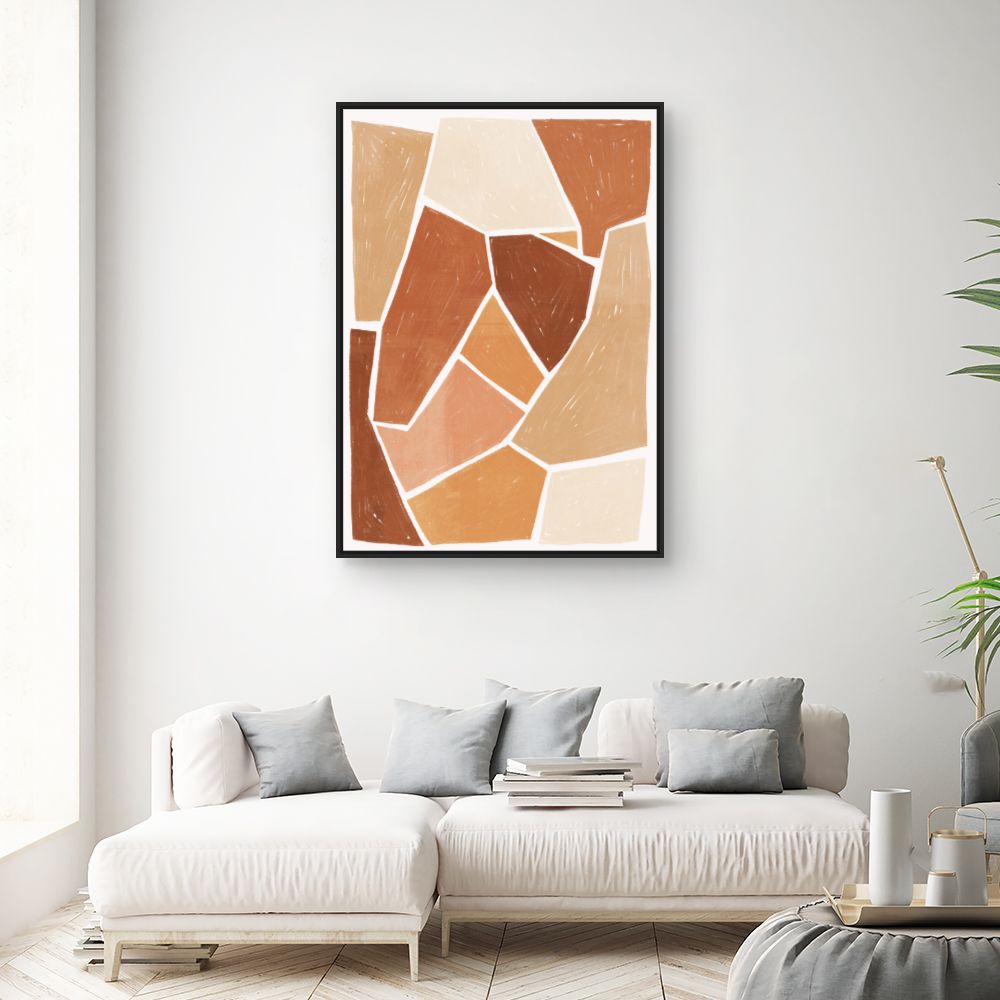 Tableau Motifs abstraits chaleureux