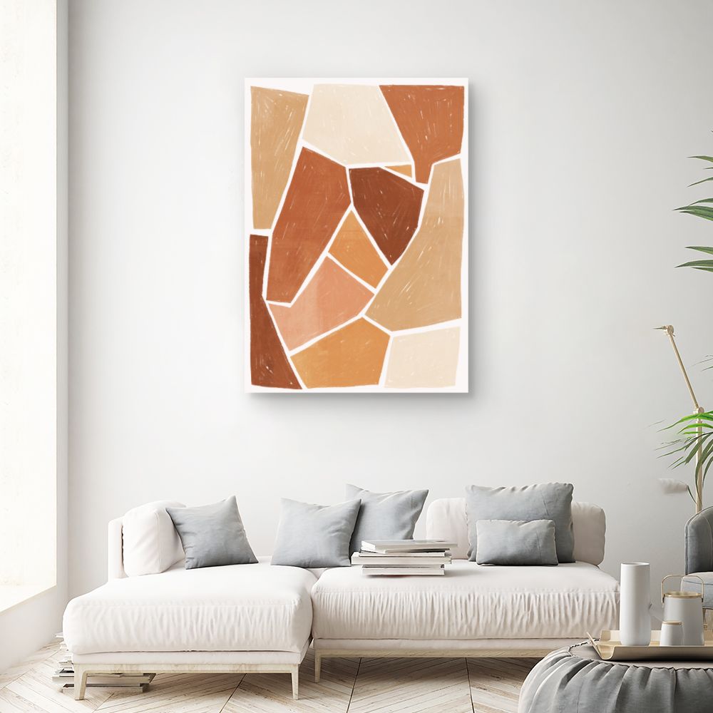 Tableau Motifs abstraits chaleureux