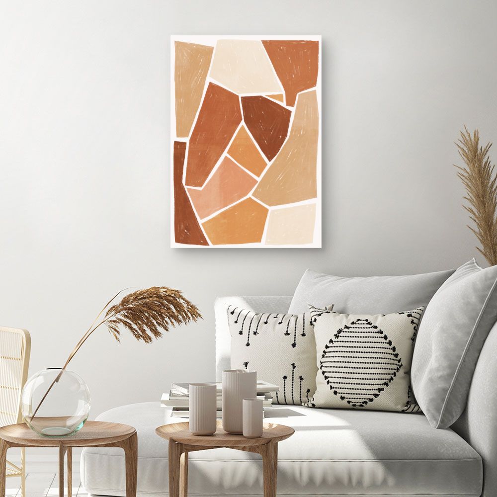 Tableau Motifs abstraits chaleureux