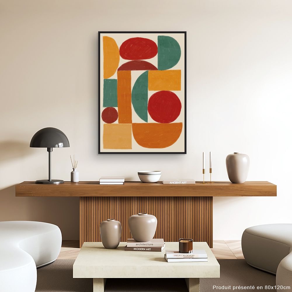 Tableau Formes géométriques vives