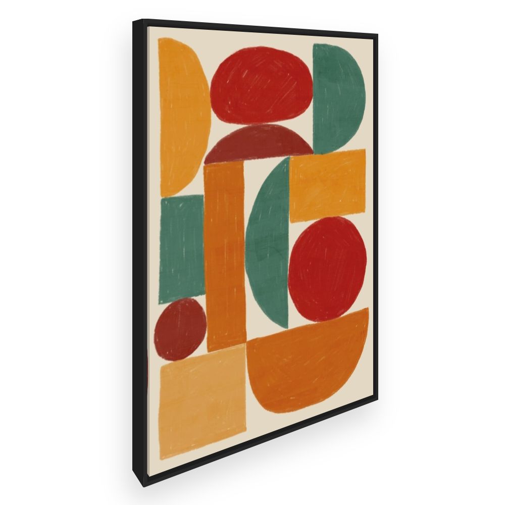 Toile Formes géométriques vives