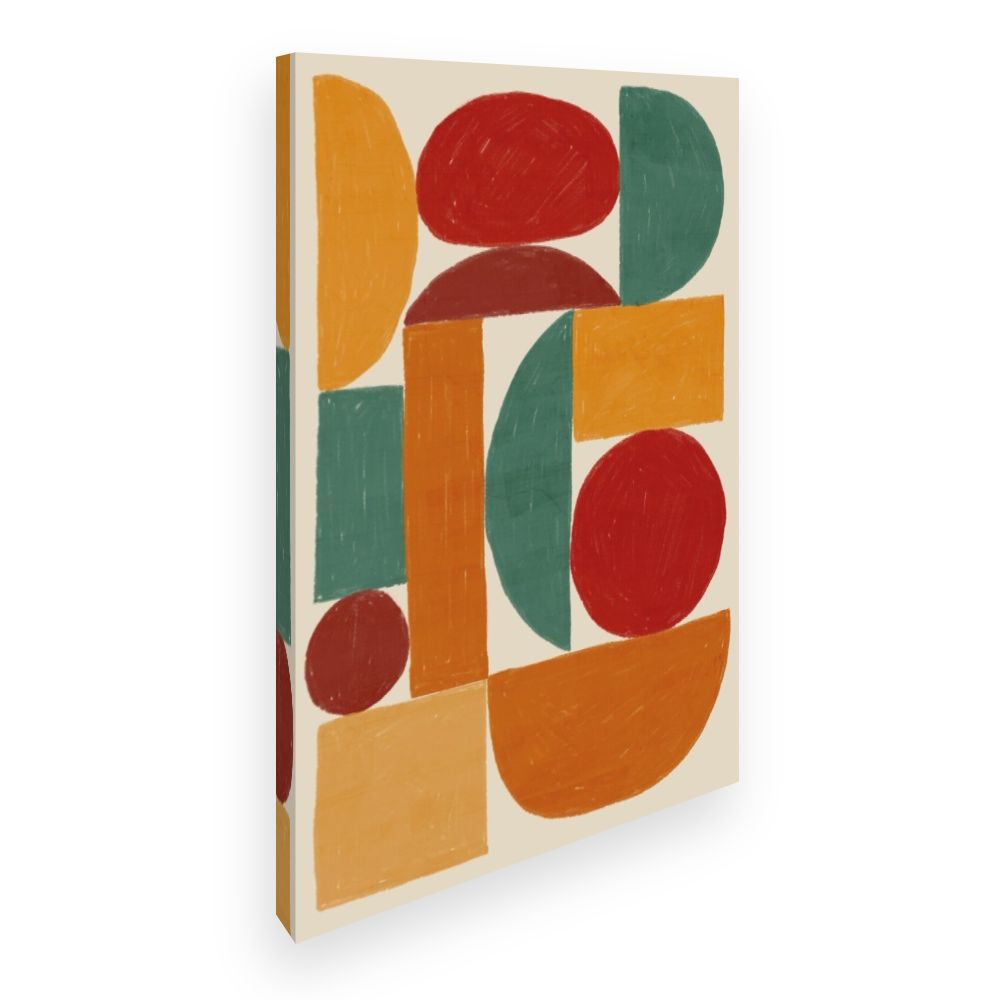Toile Formes géométriques vives