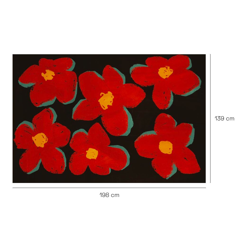 Tapis n°340 Fleurs vibrantes