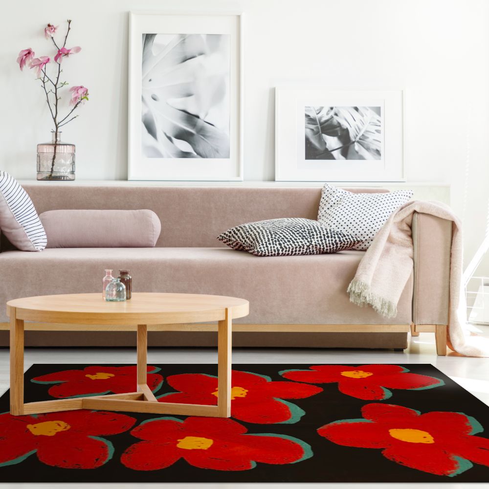 Tapis n°340 Fleurs vibrantes