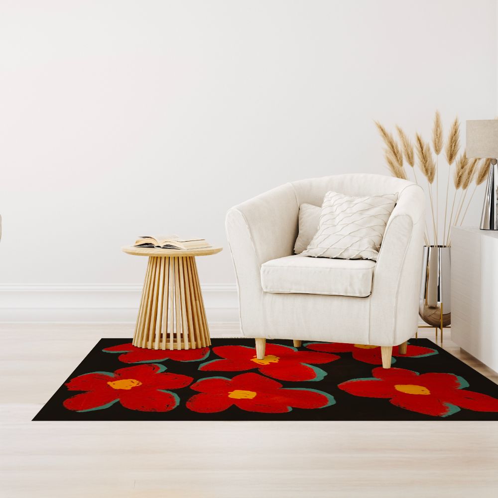 Tapis n°340 Fleurs vibrantes