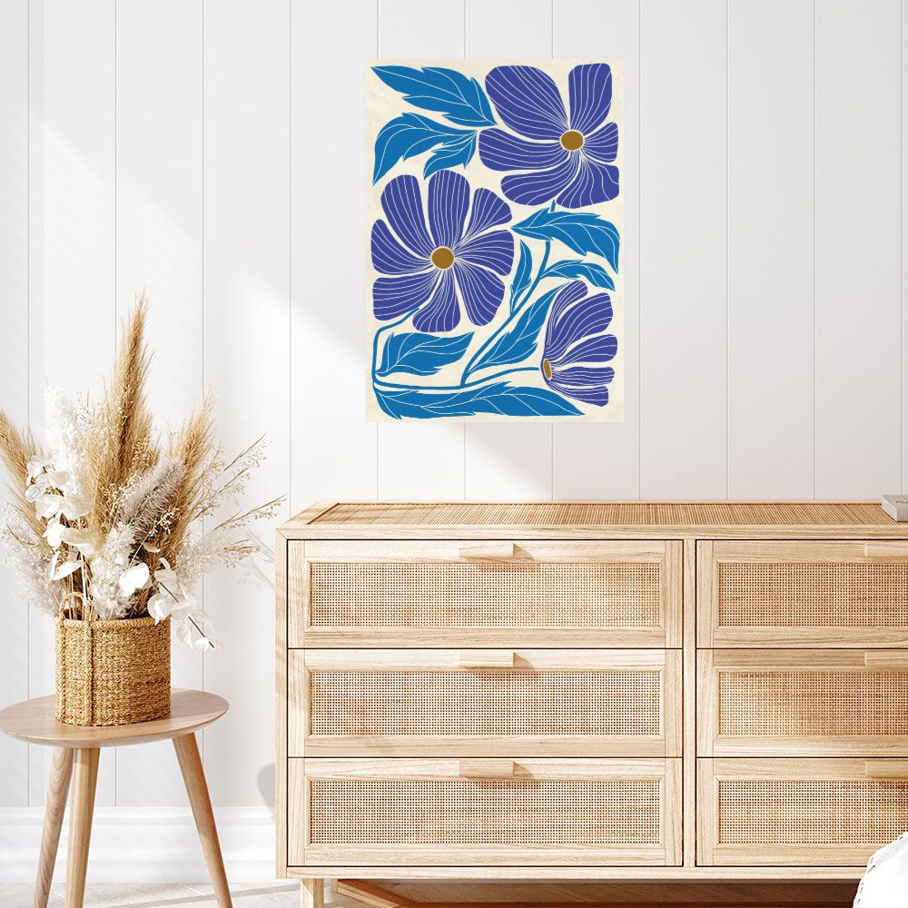 Affiche Fleurs stylisées élégantes