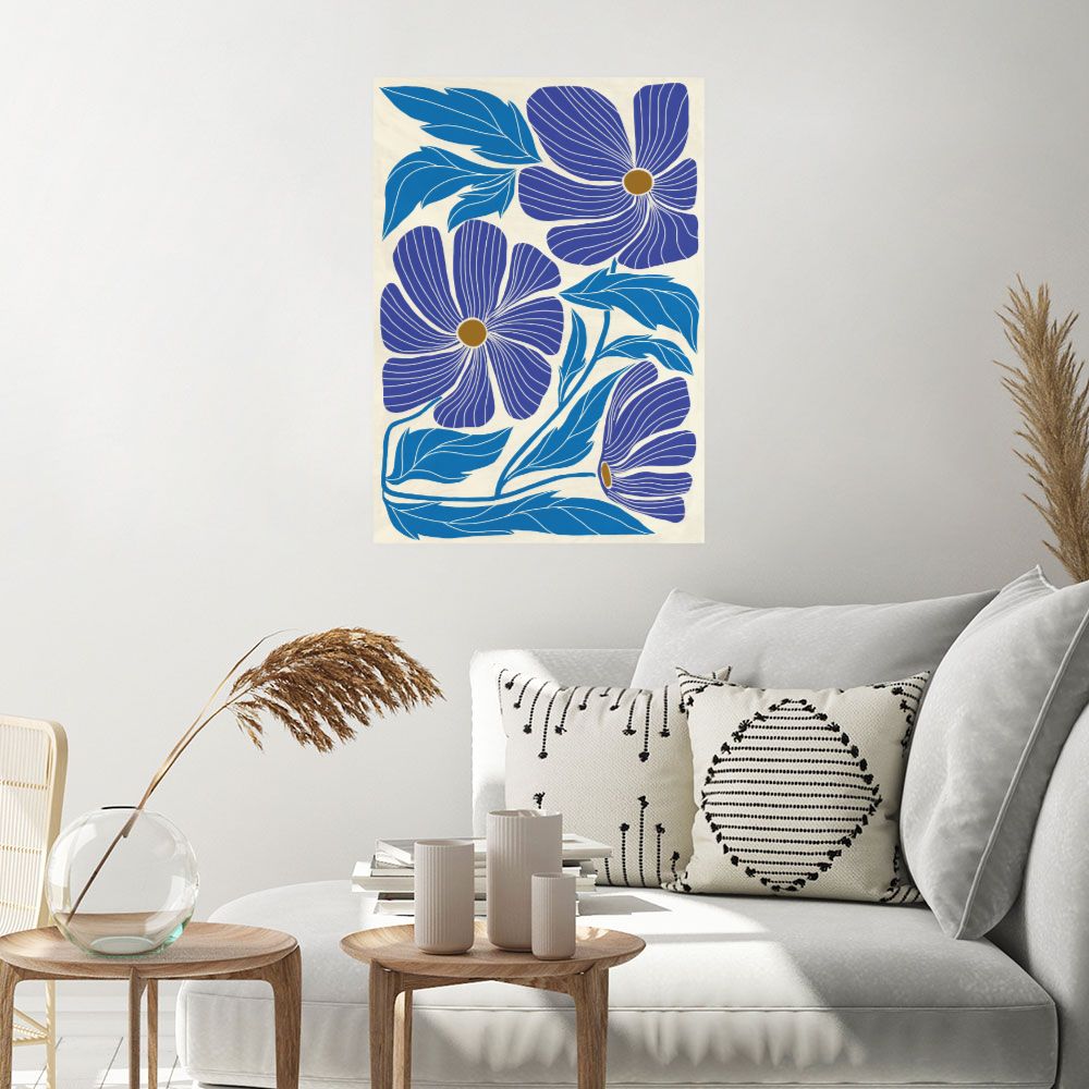 Affiche Fleurs stylisées élégantes