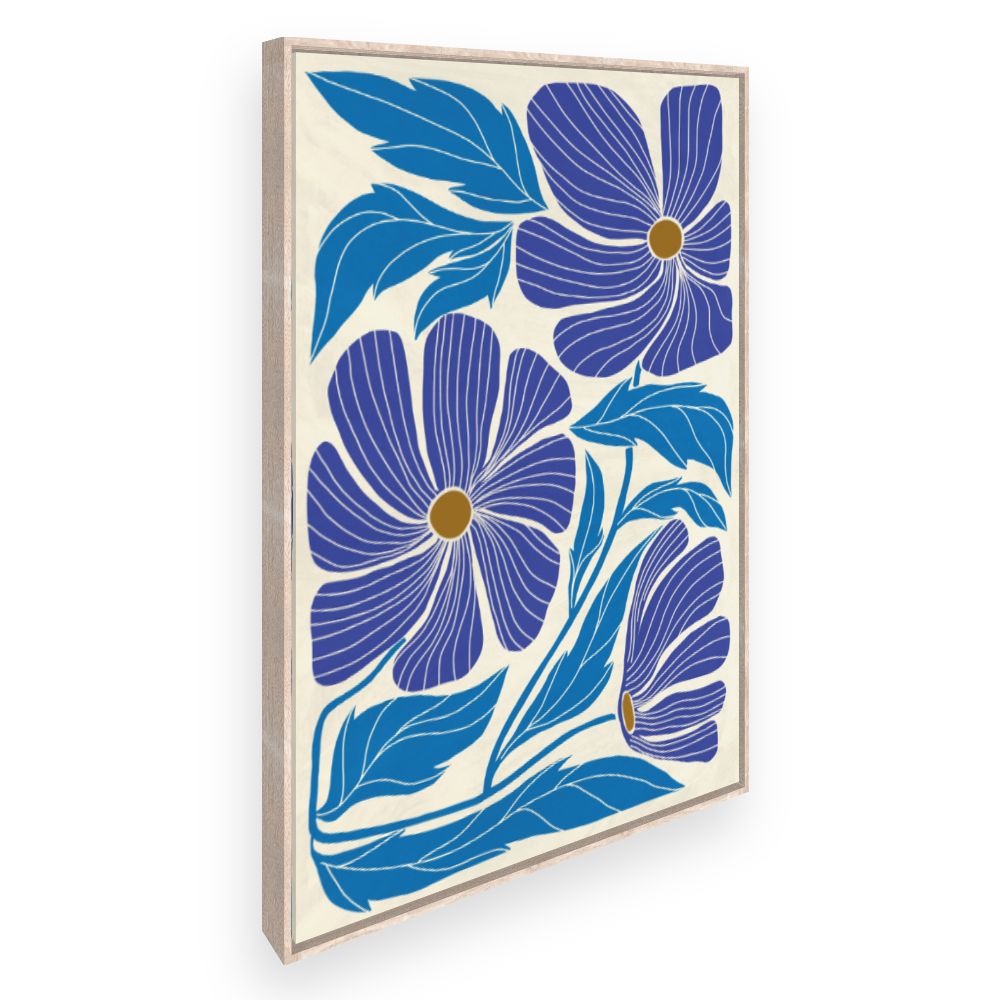 Toile Fleurs stylisées