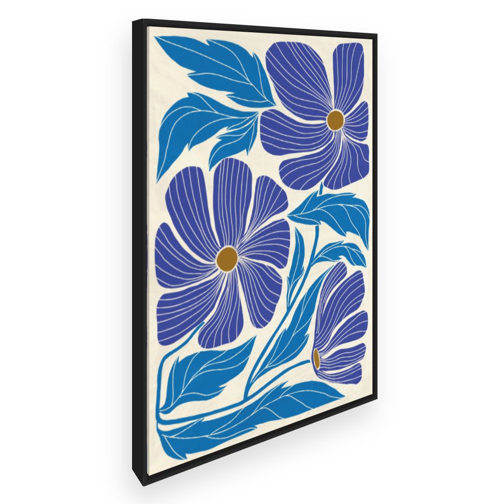 Toile Fleurs stylisées