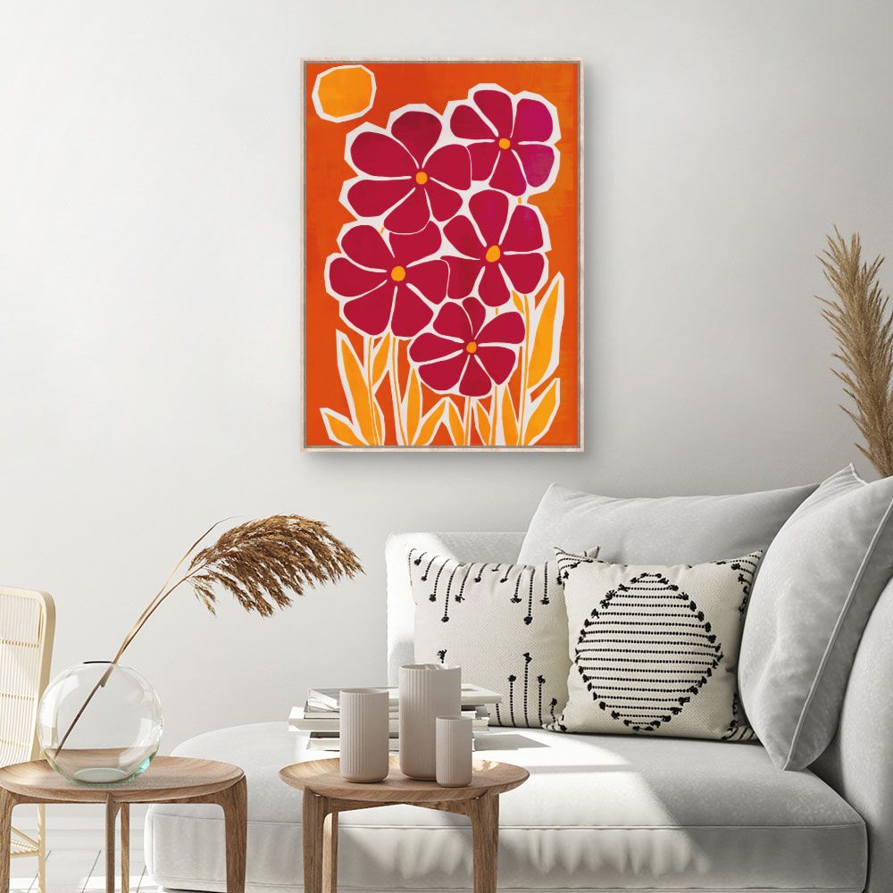 Tableau Fleurs vibrantes