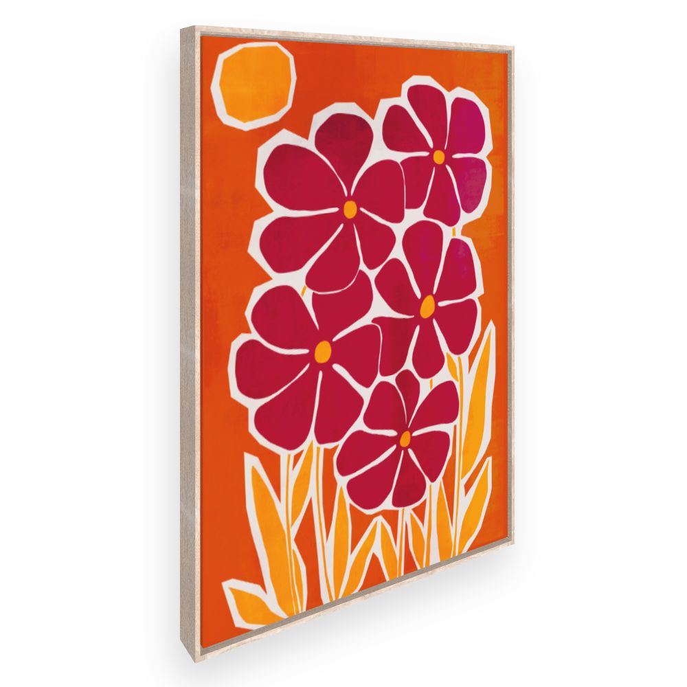 Toile Fleurs vibrantes