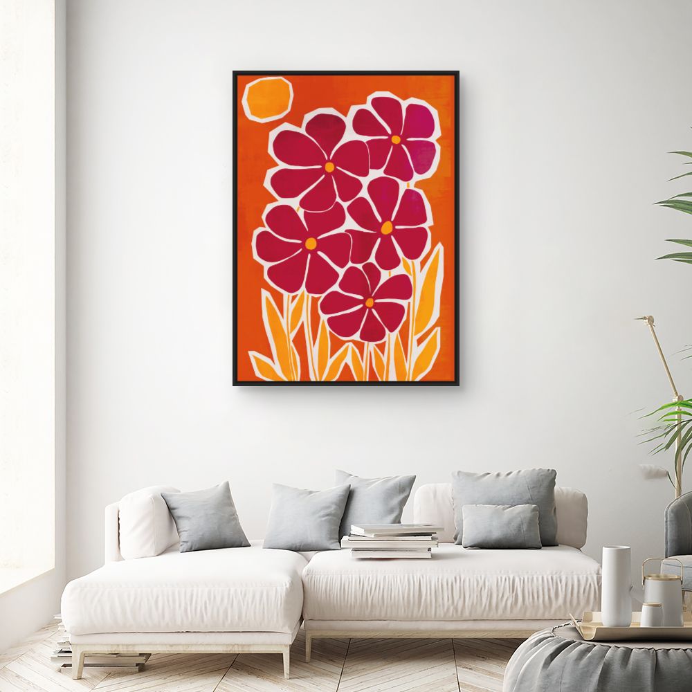 Tableau Fleurs vibrantes