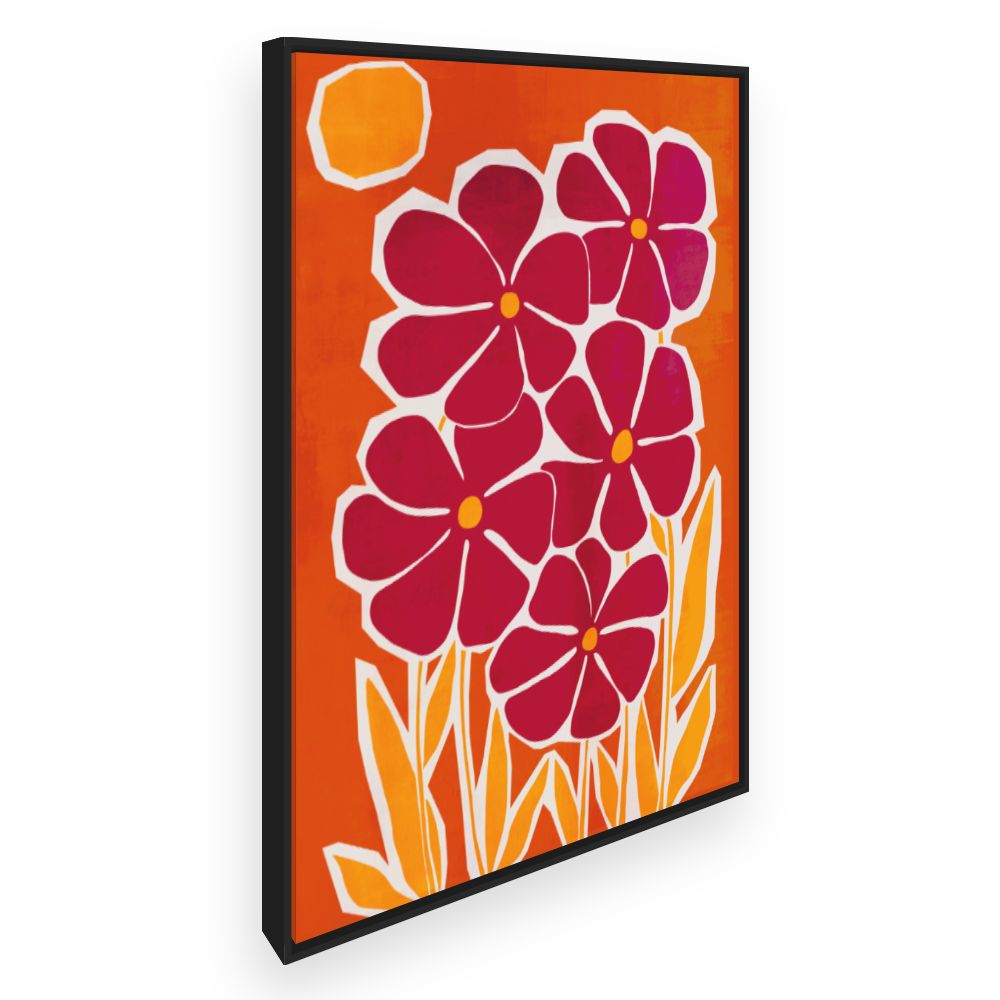 Toile Fleurs vibrantes