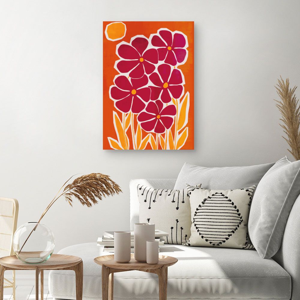 Tableau Fleurs vibrantes