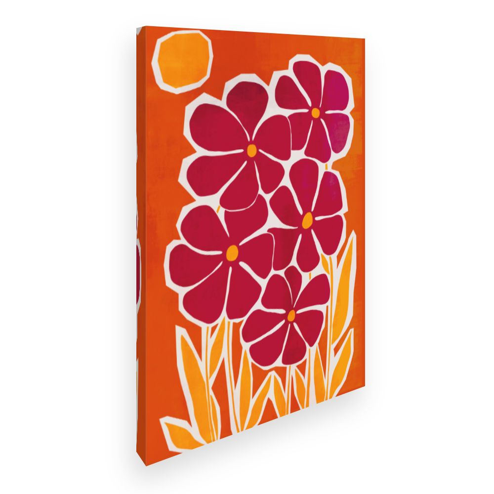 Toile Fleurs vibrantes