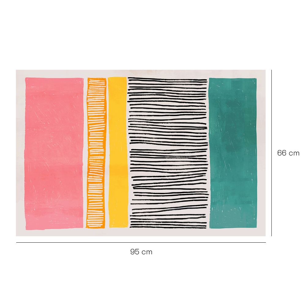 Tapis n°344 Rayures vibrantes modernes