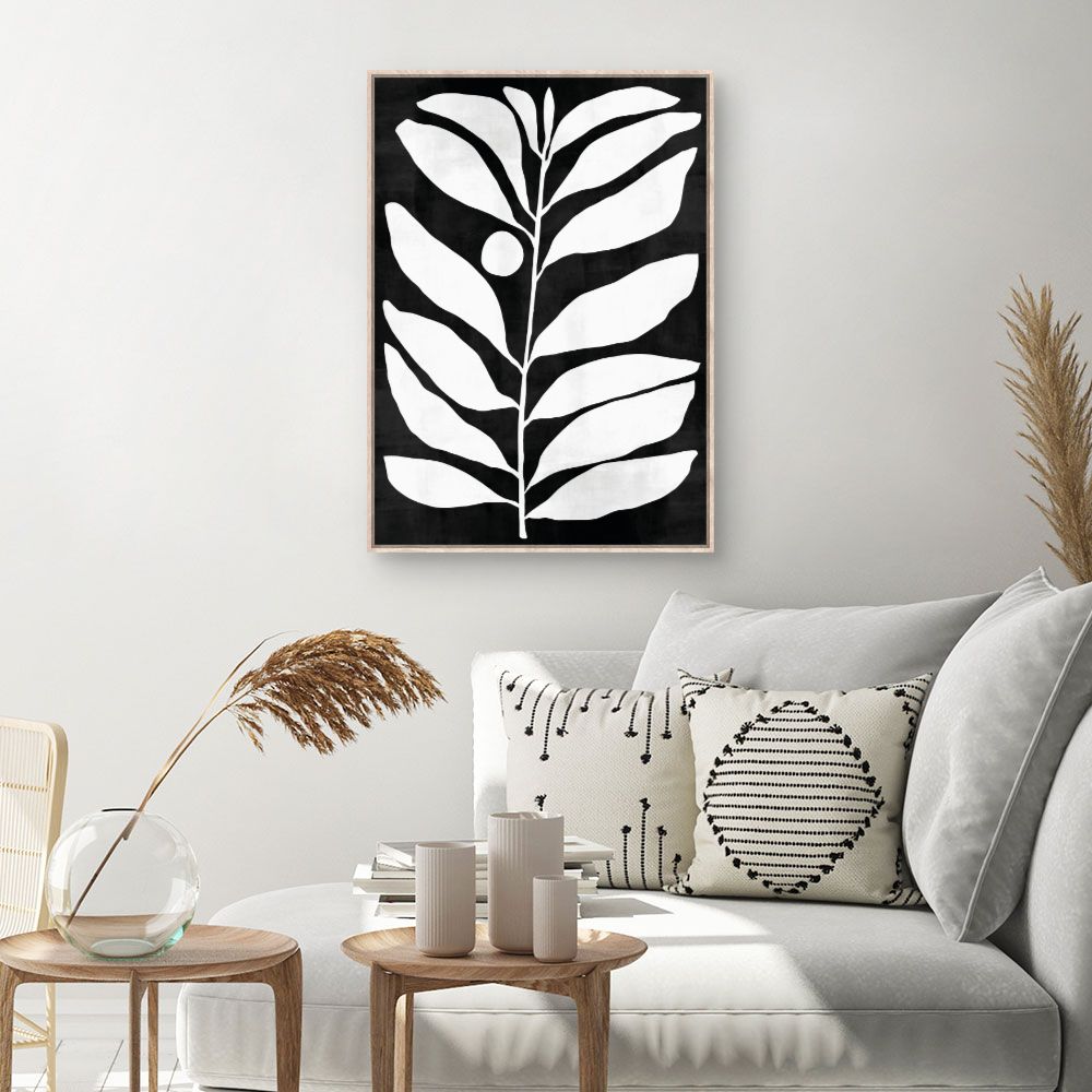 Tableau Silhouette végétale élégante