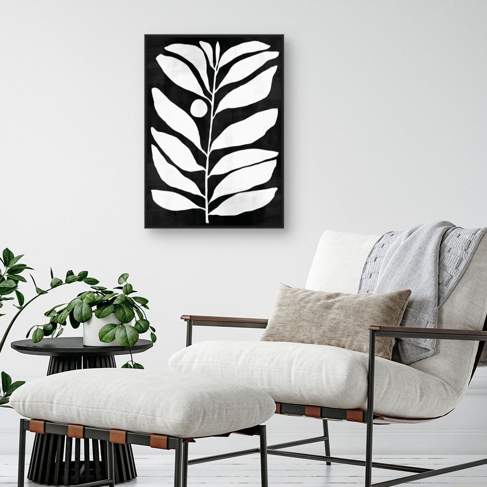 Tableau Silhouette végétale élégante