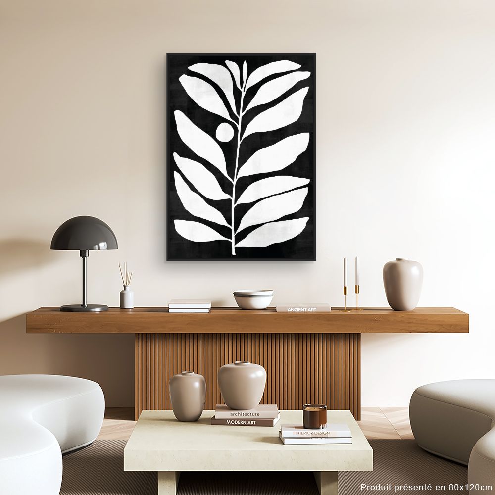 Tableau Silhouette végétale élégante