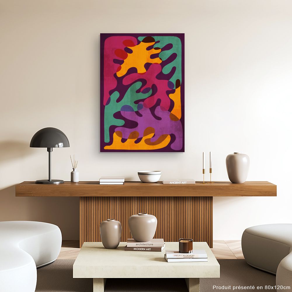 Tableau Formes fluides vibrantes
