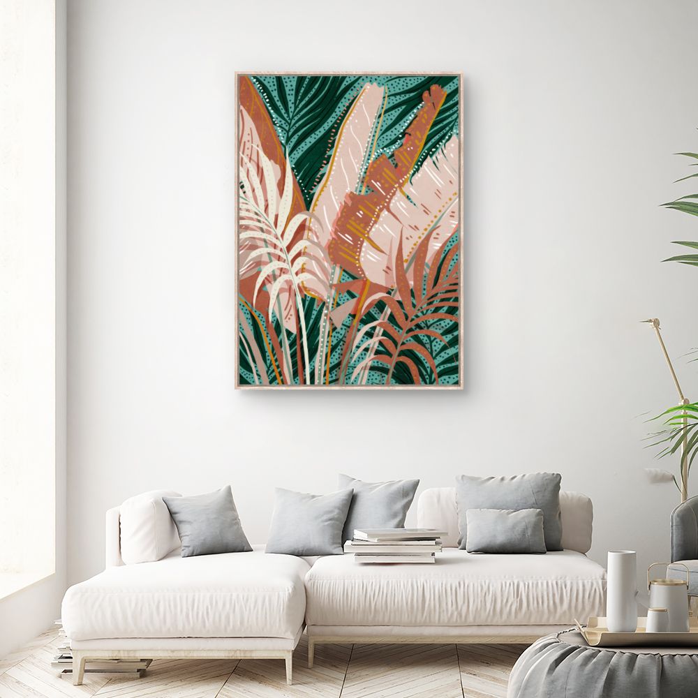 Tableau Feuillage exotique