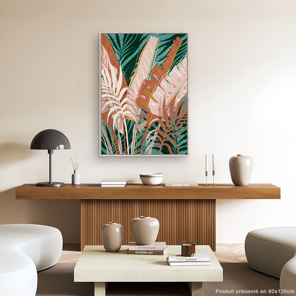 Tableau Feuillage exotique