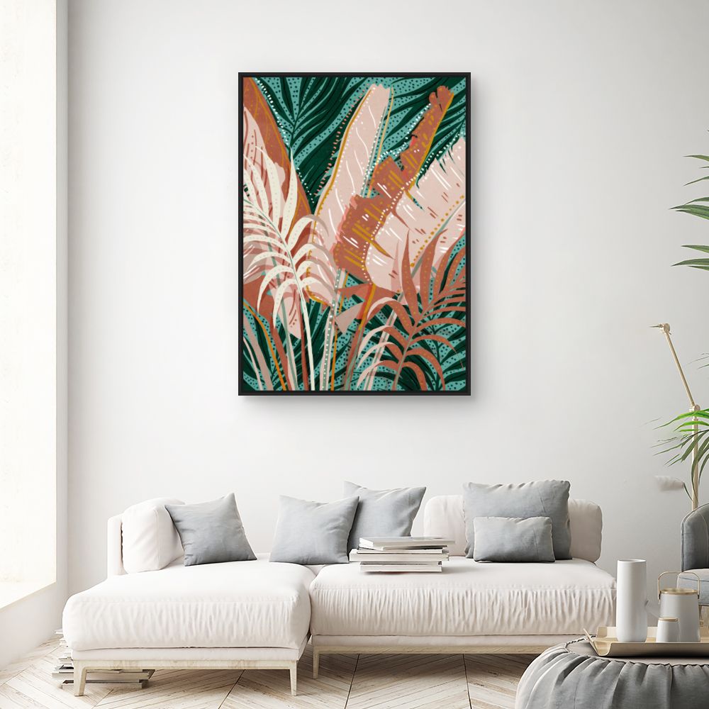 Tableau Feuillage exotique