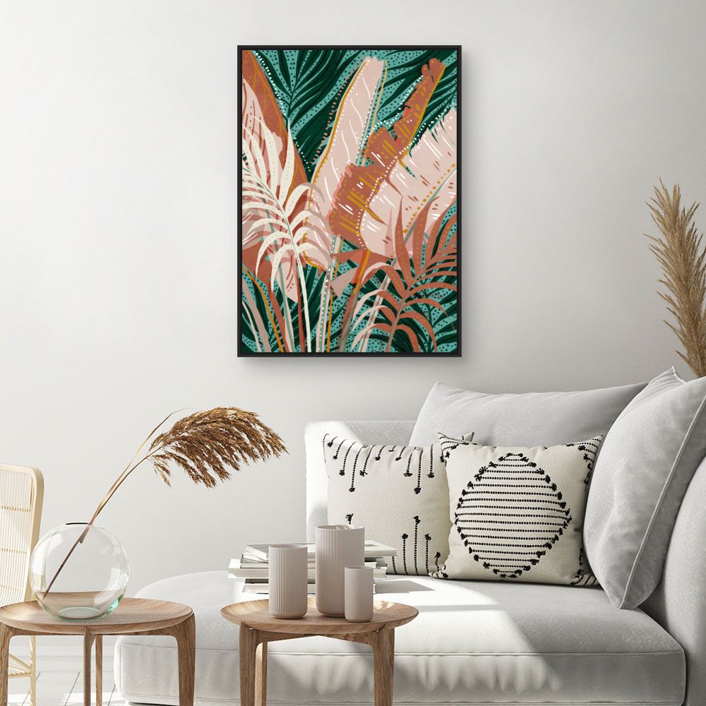 Tableau Feuillage exotique