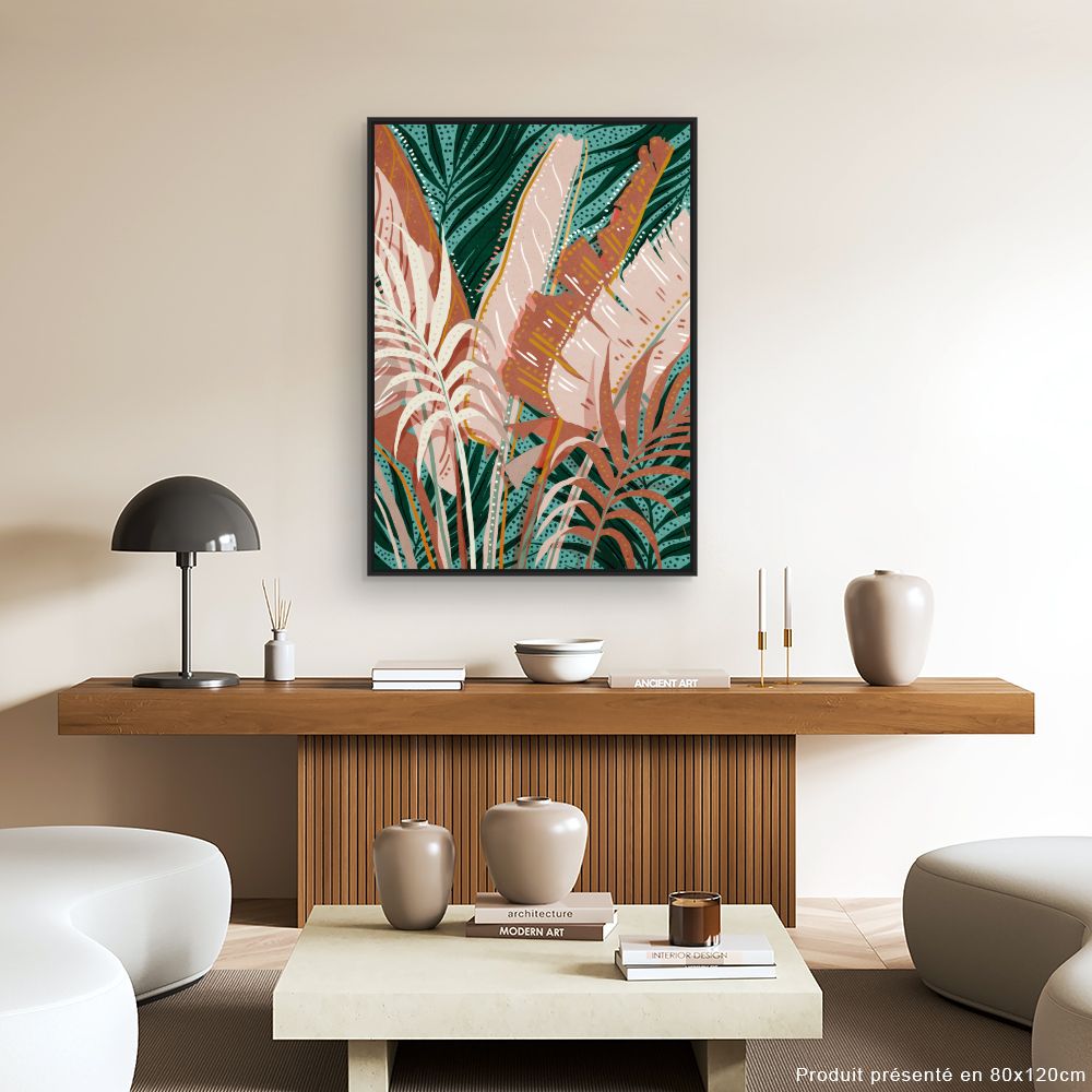 Tableau Feuillage exotique
