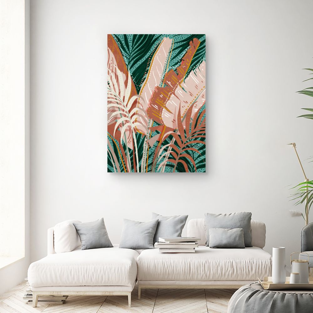 Tableau Feuillage exotique
