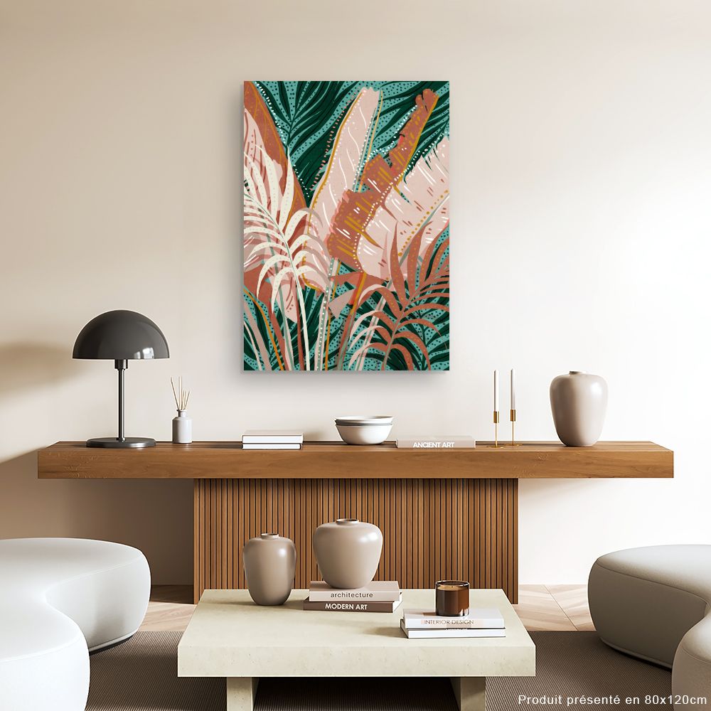 Tableau Feuillage exotique