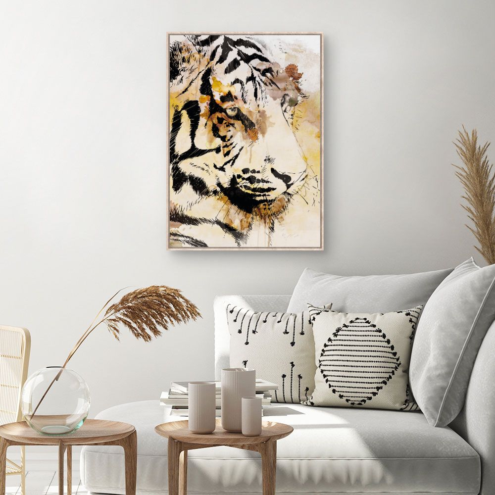 Tableau Tigre artistique