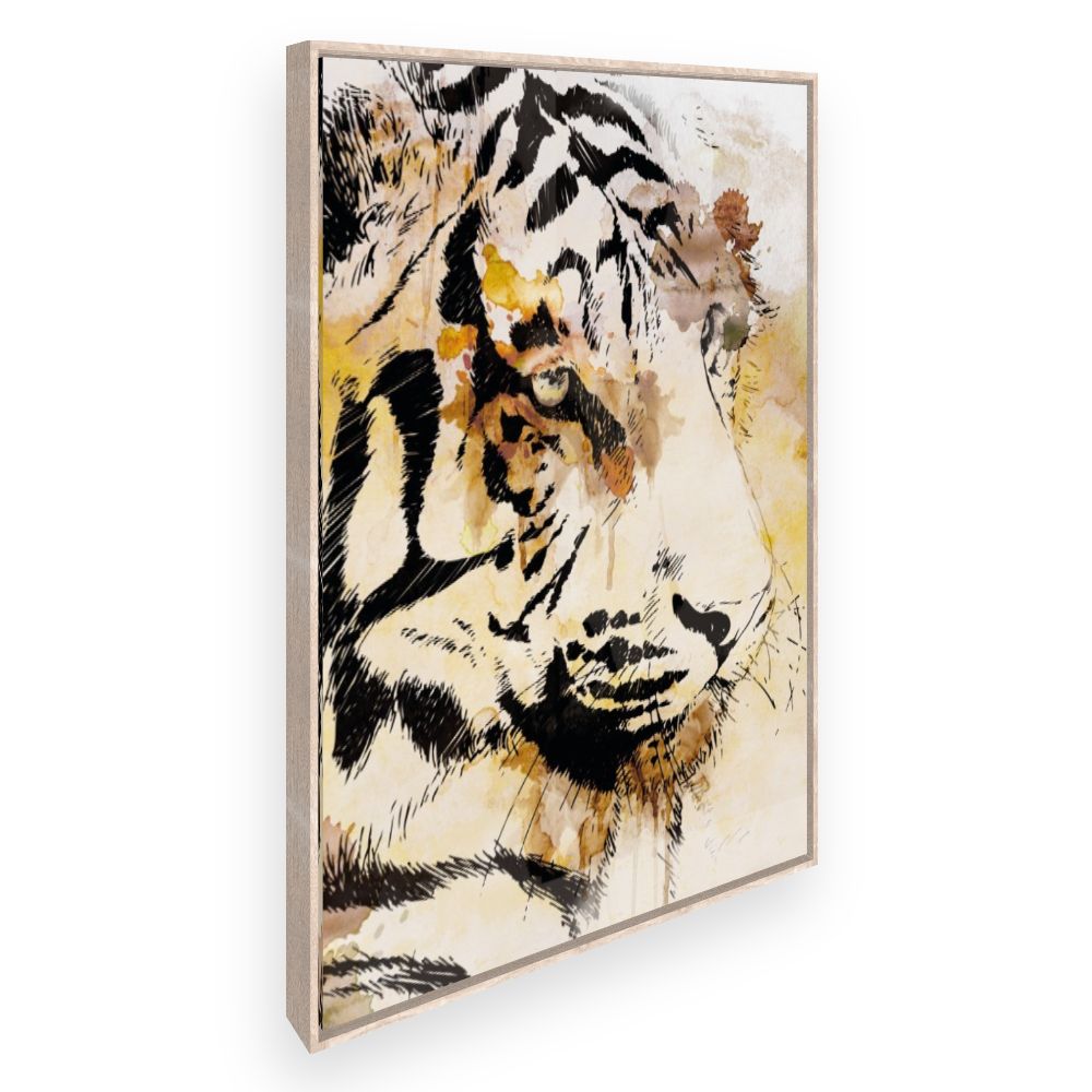 Toile Tigre artistique