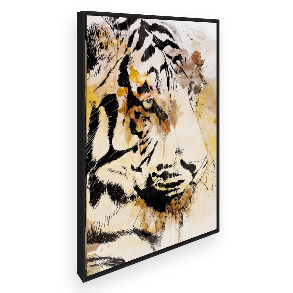 Toile Tigre artistique