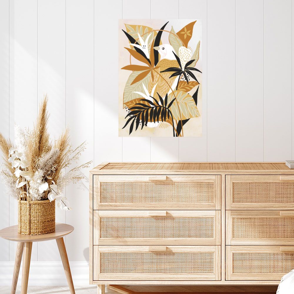 Affiche Oiseau tropical idyllique
