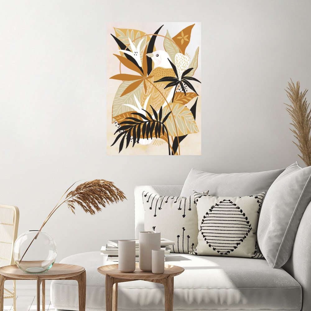 Affiche Oiseau tropical idyllique