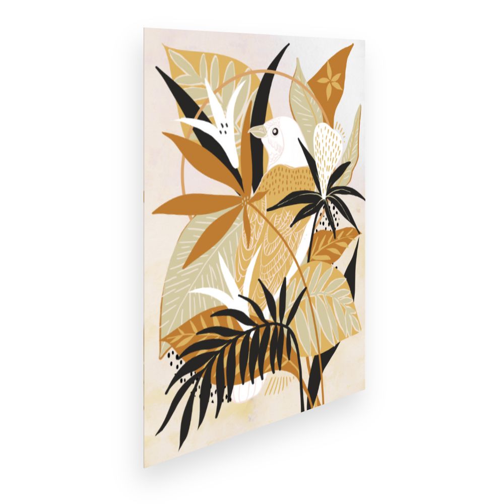 Affiche Oiseau tropical idyllique