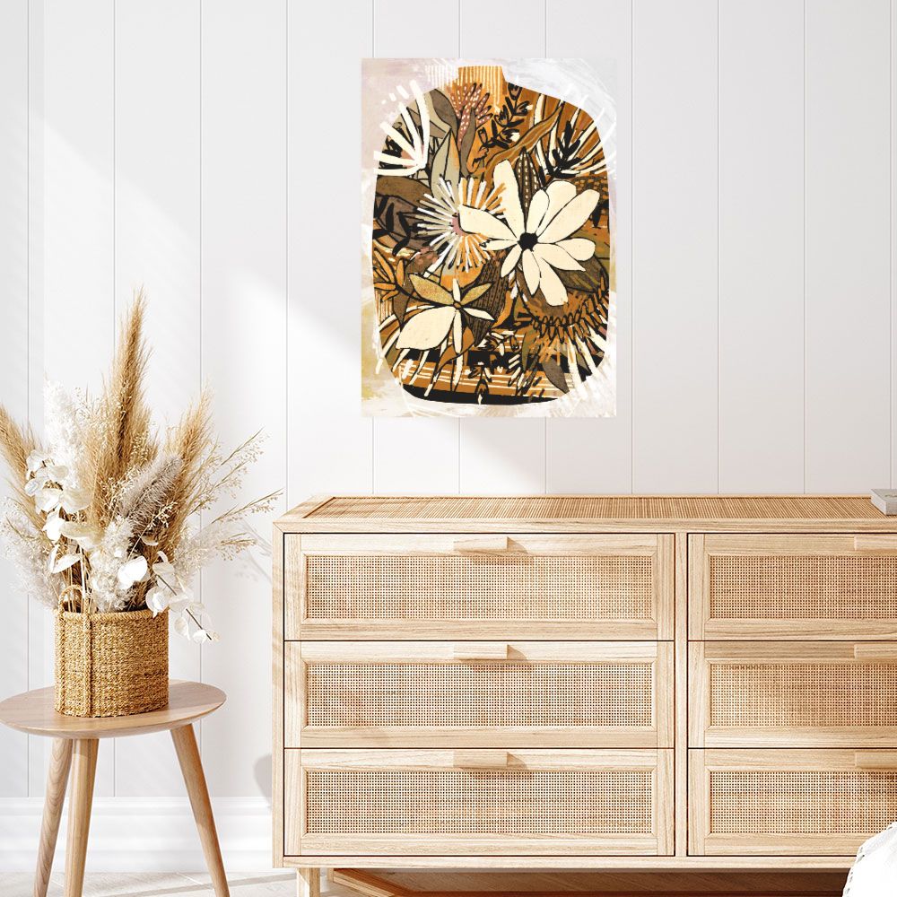 Affiche Fleurs exotiques vibrantes