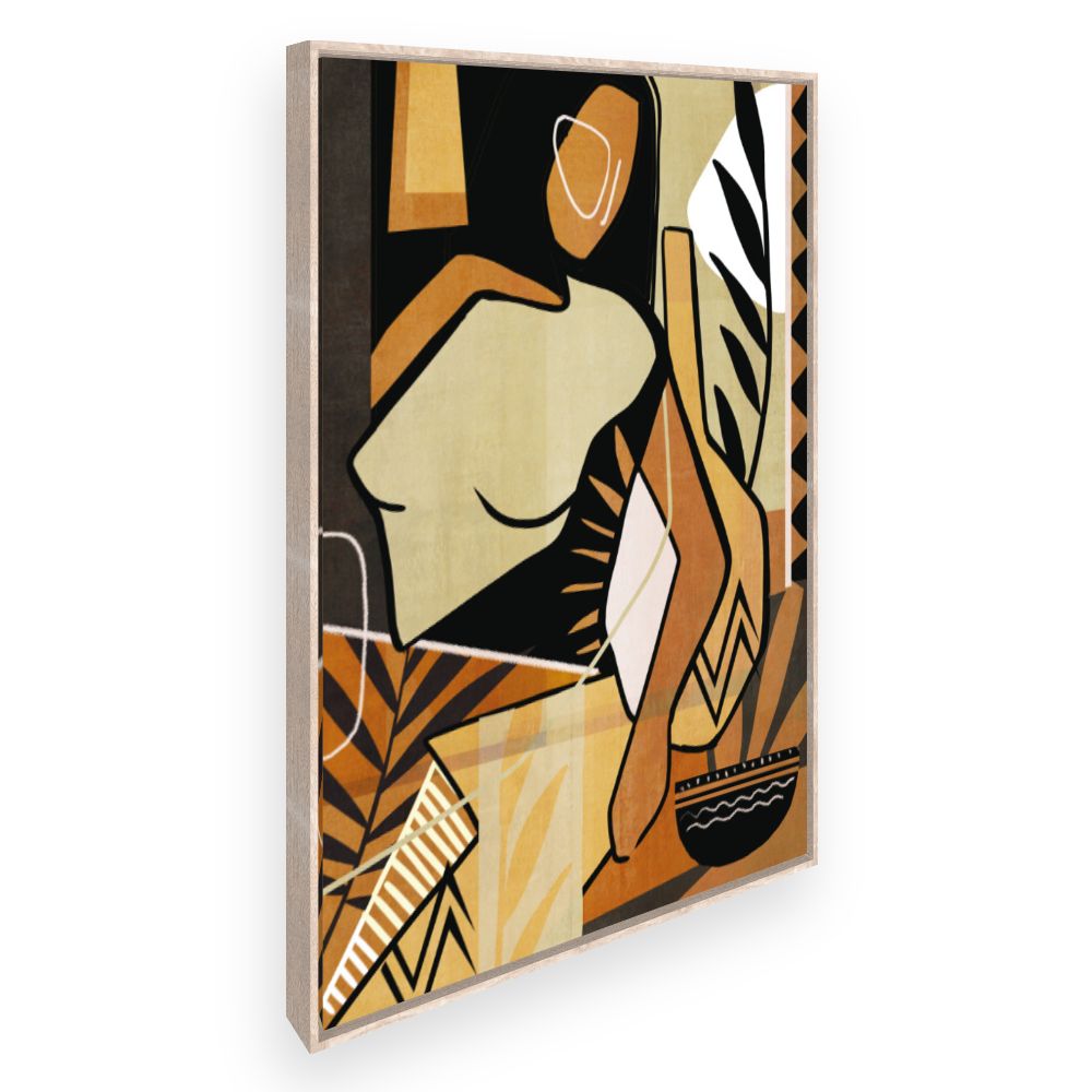 Toile Silhouette abstraite élégante