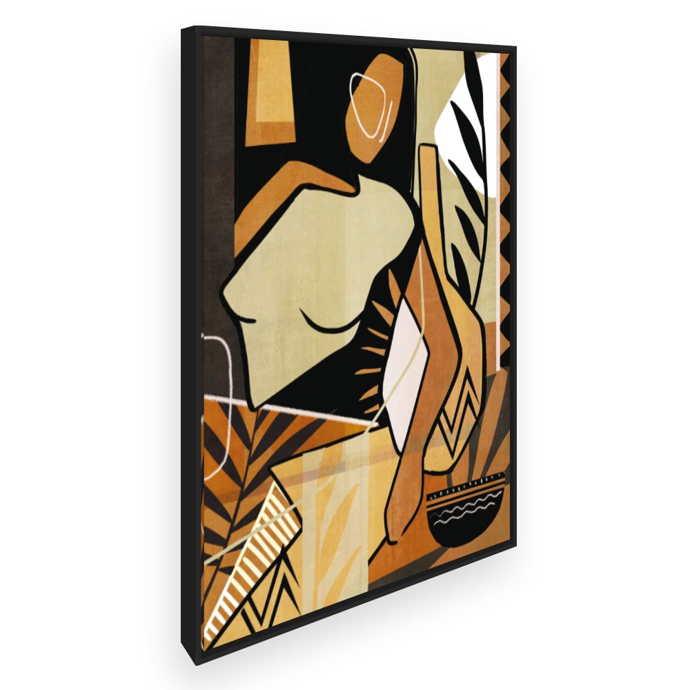 Toile Silhouette abstraite élégante