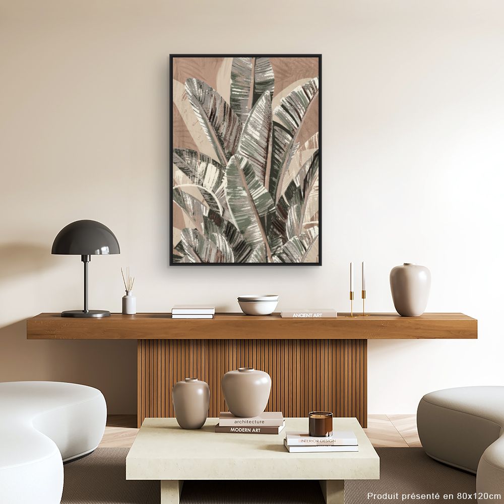 Tableau Feuillage exotique