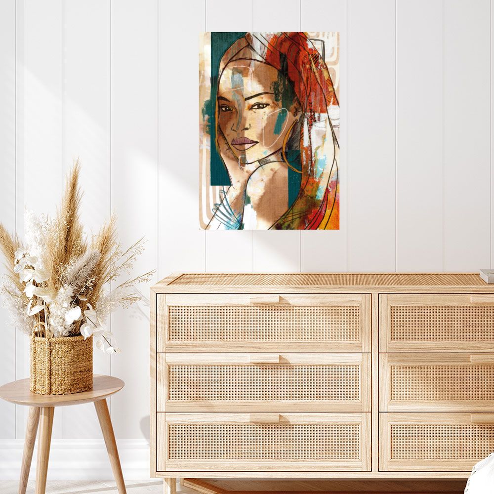 Affiche Portrait vibrant