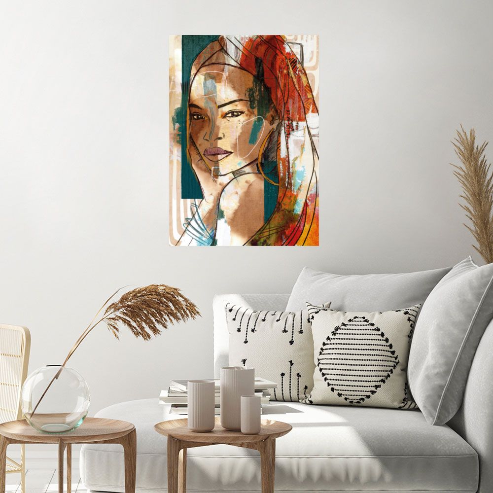 Affiche Portrait vibrant