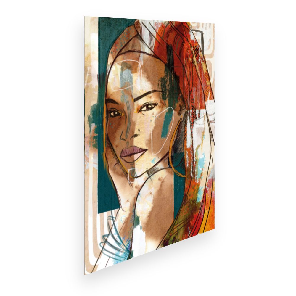 Affiche Portrait vibrant