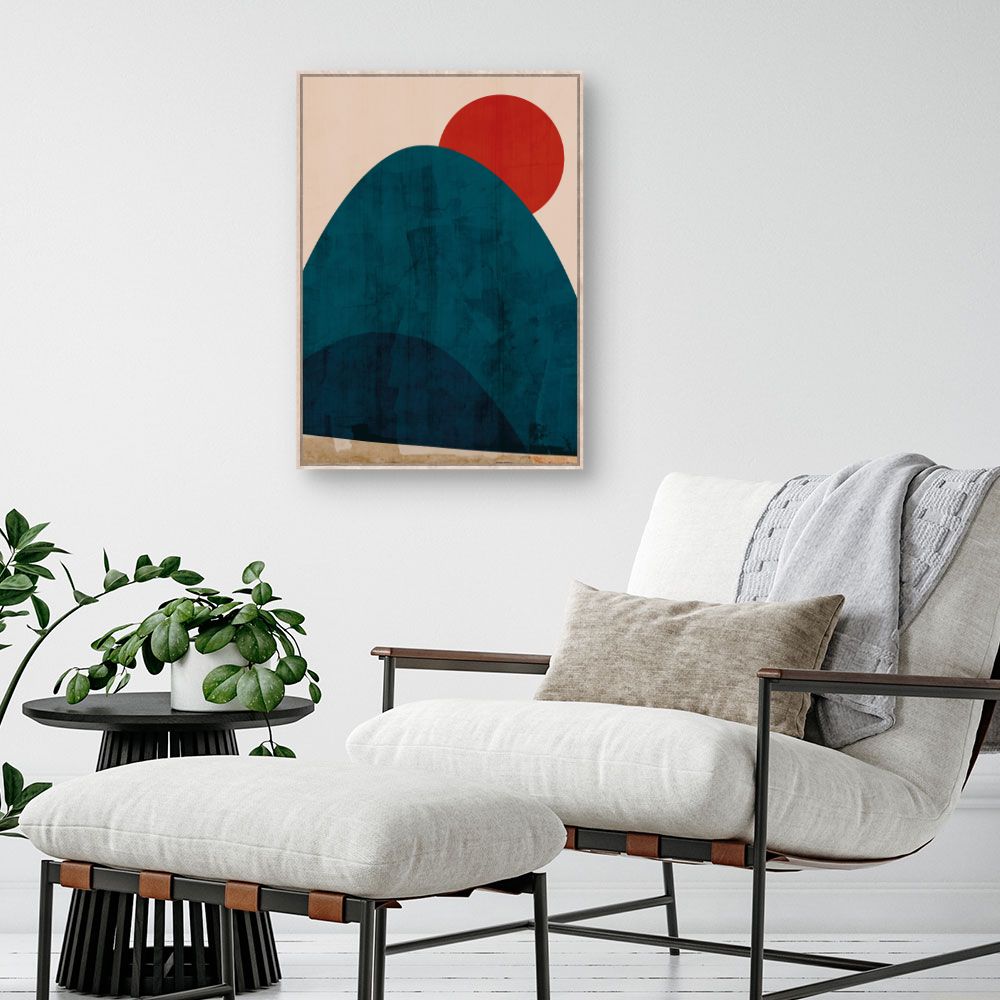 Tableau Montagne abstraite