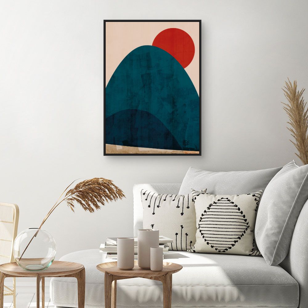 Tableau Montagne abstraite