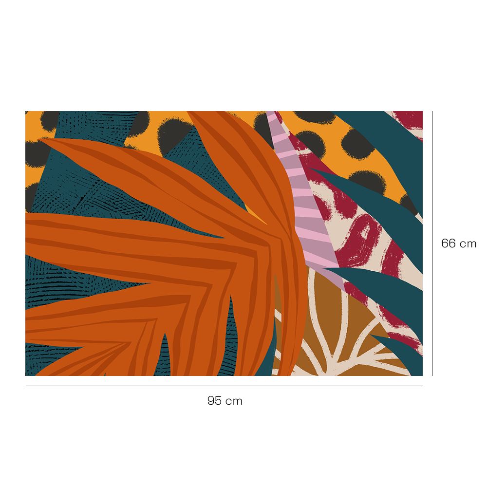Tapis n°345 Motifs vibrants naturels
