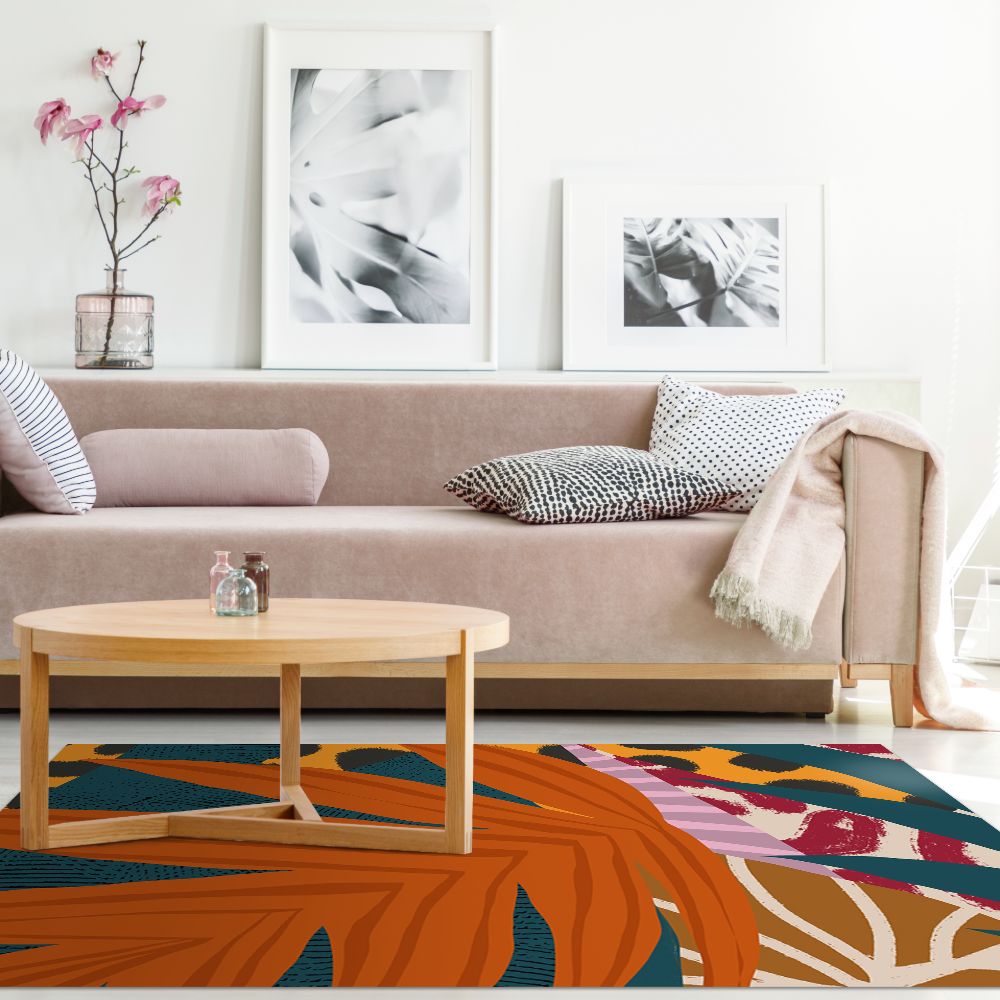 Tapis n°345 Motifs vibrants naturels