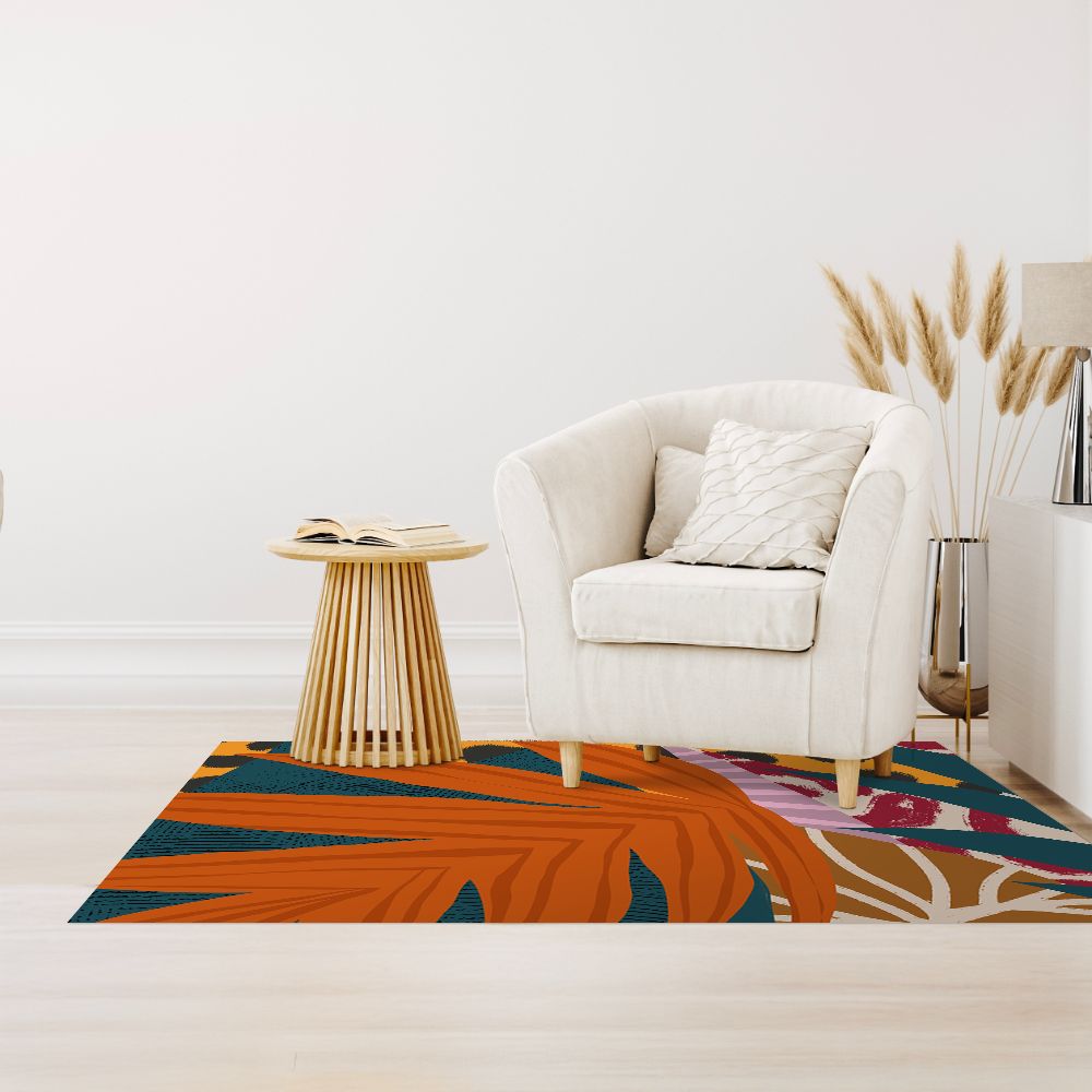 Tapis n°345 Motifs vibrants naturels